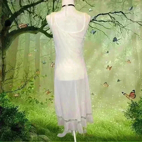 Coquette maxi Blue Ribbon Night Gown - Picture 4 of 6